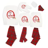 2023 Christmas Matching Family Pajamas Snowman Let It Snow White Pajamas Set