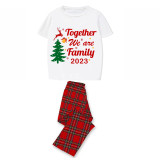 2023 Christmas Matching Family Pajamas Exclusive Family Together Flying Reindeer White Short Pajamas Set