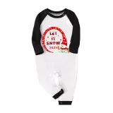 2023 Christmas Matching Family Pajamas Snowman Let It Snow Plaids Pajamas Set