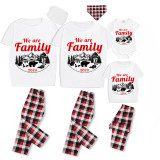 2023 Christmas Matching Family Pajamas Christmas Exclusive Design We are Family Polar Bear White Short Pajamas Set