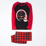 2023 Christmas Matching Family Pajamas Exclusive Design Let It Snow Red Pajamas Set