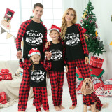 2023 Christmas Matching Family Pajamas Christmas Exclusive Design We are Family Polar Bear Black Pajamas Set