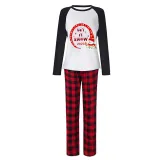 2023 Christmas Matching Family Pajamas Snowman Let It Snow Plaids Pajamas Set