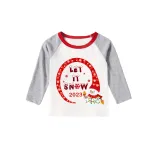 2023 Christmas Matching Family Pajamas Snowman Let It Snow Plaids Pajamas Set