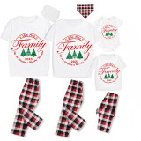 2023 Christmas Matching Family Pajamas Exclusive We Are Family Wreath Xmas Tree White Short Pajamas Set