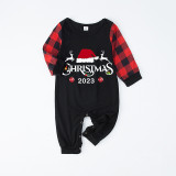 2023 Christmas Matching Family Pajamas Exclusive Design Christmas Couple Reindeer Green Pajamas Set