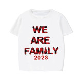 2023 We Are Family Christmas Matching Family Pajamas White Short Pajamas Set With Dog Pajamas