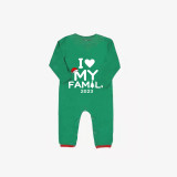 2023 Christmas Matching Family Pajamas Exclusive Design I Love My Family Pajamas Set