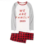 2023 Christmas Matching Family Pajamas Exclusive We Are Family Red Short Pajamas Set