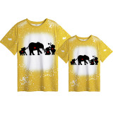 Mommy and Me Matching Clothing Top Elephant Mama And Mini Tie Dyed Family T-shirts