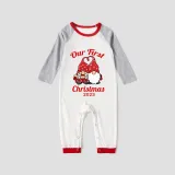 2023 Christmas Matching Family Pajamas Our First Christmas Gnomes Black White Plaids Pajamas Set
