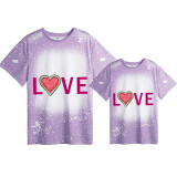 Mommy and Me Matching Clothing Top Love Watermelon Mama And Mini Tie Dyed Family T-shirts