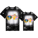 Mommy and Me Matching Clothing Top Sunglasses Flamingo Mama And Mini Tie Dyed Family T-shirts