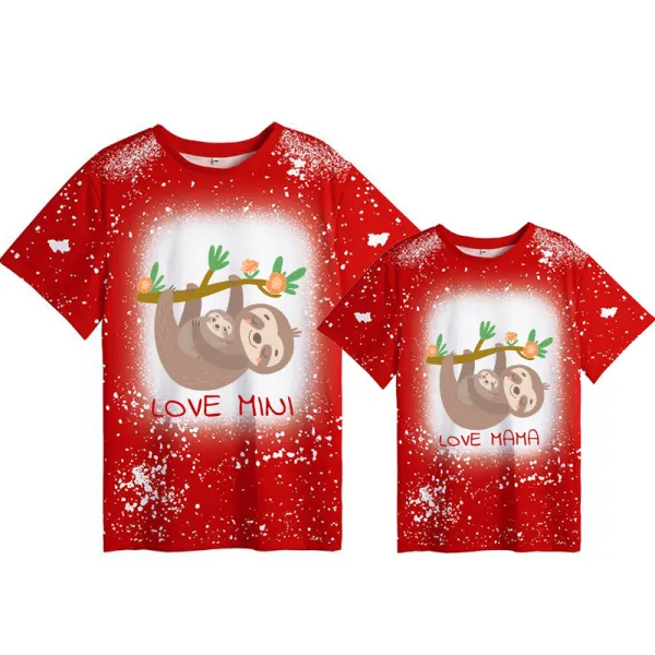 Mommy and Me Matching Clothing Top Koala Mama Mini Tie Dyed Family T-shirts