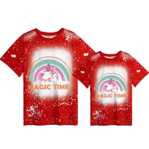 Mommy and Me Matching Clothing Top Tie Dyed Family T-shirts