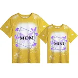 Mommy and Me Matching Clothing Top Butterfly Mama And Mini Tie Dyed Family T-shirts