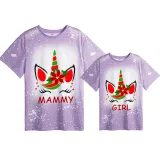 Mommy and Me Matching Clothing Top Unicorn Mama Mini Tie Dyed Family T-shirts