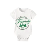 2023 Christmas Matching Family Pajamas Exclusive We Are Family Wreath Xmas Tree Green Short Pajamas Set