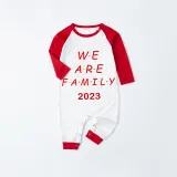 2023 Christmas Matching Family Pajamas Exclusive We Are Family Red Short Pajamas Set