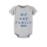 2023 Christmas Matching Family Pajamas Exclusive We Are Family Blue Short Pajamas Set