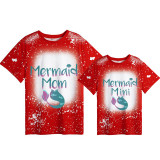 Mommy and Me Matching Clothing Top Mermaid Mama And Mini Tie Dyed Family T-shirts