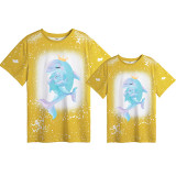 Mommy and Me Matching Clothing Top Mommy Baby Dolphin Tie Dyed Family T-shirts