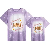 Mommy and Me Matching Clothing Top Mama Mini Daisy Tie Dyed Family T-shirts