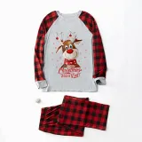 2023 Christmas Matching Family Pajamas Exclusive Design Printed Christmas Crew White Pajamas Set