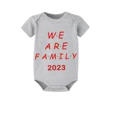 2023 Christmas Matching Family Pajamas Exclusive We Are Family Gray Pajamas Set