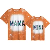 Mommy and Me Matching Clothing Top Mama Mini Coconut Tree Tie Dyed Family T-shirts