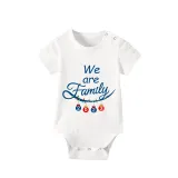 2023 Christmas Matching Family Pajamas Exclusive Design We Are Family Pendant Blue Plaids Pants Pajamas Set