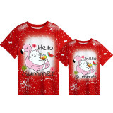 Mommy and Me Matching Clothing Top Hello Summer Mama And Mini Tie Dyed Family T-shirts