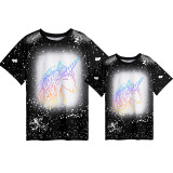 Mommy and Me Matching Clothing Top Unicorn Mama And Mini Tie Dyed Family T-shirts