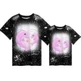 Mommy and Me Matching Clothing Top Mommy Baby Dolphin Tie Dyed Family T-shirts