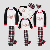 2023 Christmas Matching Family Pajamas Exclusive Christmas Tree Multicolor Pants Pajamas Set