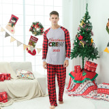 2023 Christmas Matching Family Pajamas Christmas Exclusive Design Merry Christmas Crew White Christmas Pajamas Set