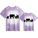 Mommy and Me Matching Clothing Top Elephant Mama And Mini Tie Dyed Family T-shirts