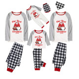 2023 Christmas Matching Family Pajamas Our First Christmas Gnomes Black White Plaids Pajamas Set