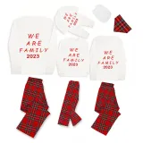2023 Christmas Matching Family Pajamas Exclusive We Are Family White Pajamas Set