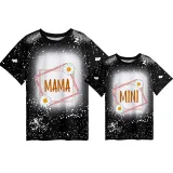 Mommy and Me Matching Clothing Top Mama Mini Daisy Tie Dyed Family T-shirts