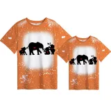Mommy and Me Matching Clothing Top Elephant Mama And Mini Tie Dyed Family T-shirts
