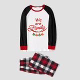 2023 Christmas Matching Family Pajamas Exclusive Design We Are Family Pendant Multicolor Pants Pajamas Set