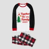 2023 Christmas Matching Family Pajamas Exclusive Family Together Flying Reindeer Multicolor Pajamas Set
