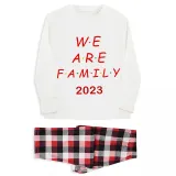 2023 Christmas Matching Family Pajamas Exclusive We Are Family Red Short Pajamas Set