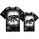 Mommy and Me Matching Clothing Top Bear Mama Mini Tie Dyed Family T-shirts