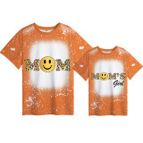 Mommy and Me Matching Clothing Top Mom Smile Mom’s Girl Tie Dyed Family T-shirts