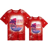 Mommy and Me Matching Clothing Top Flamigo Vacation Mama And Mini Tie Dyed Family T-shirts