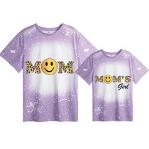 Mommy and Me Matching Clothing Top Mom Smile Mom’s Girl Tie Dyed Family T-shirts