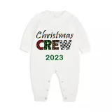 2023 Christmas Matching Family Pajamas Exclusive Design Printed Christmas Crew Green Pajamas Set