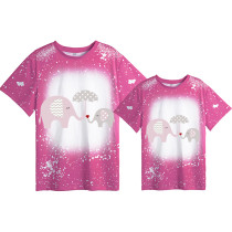 Mommy and Me Matching Clothing Top Elephant Mama And Mini Tie Dyed Family T-shirts